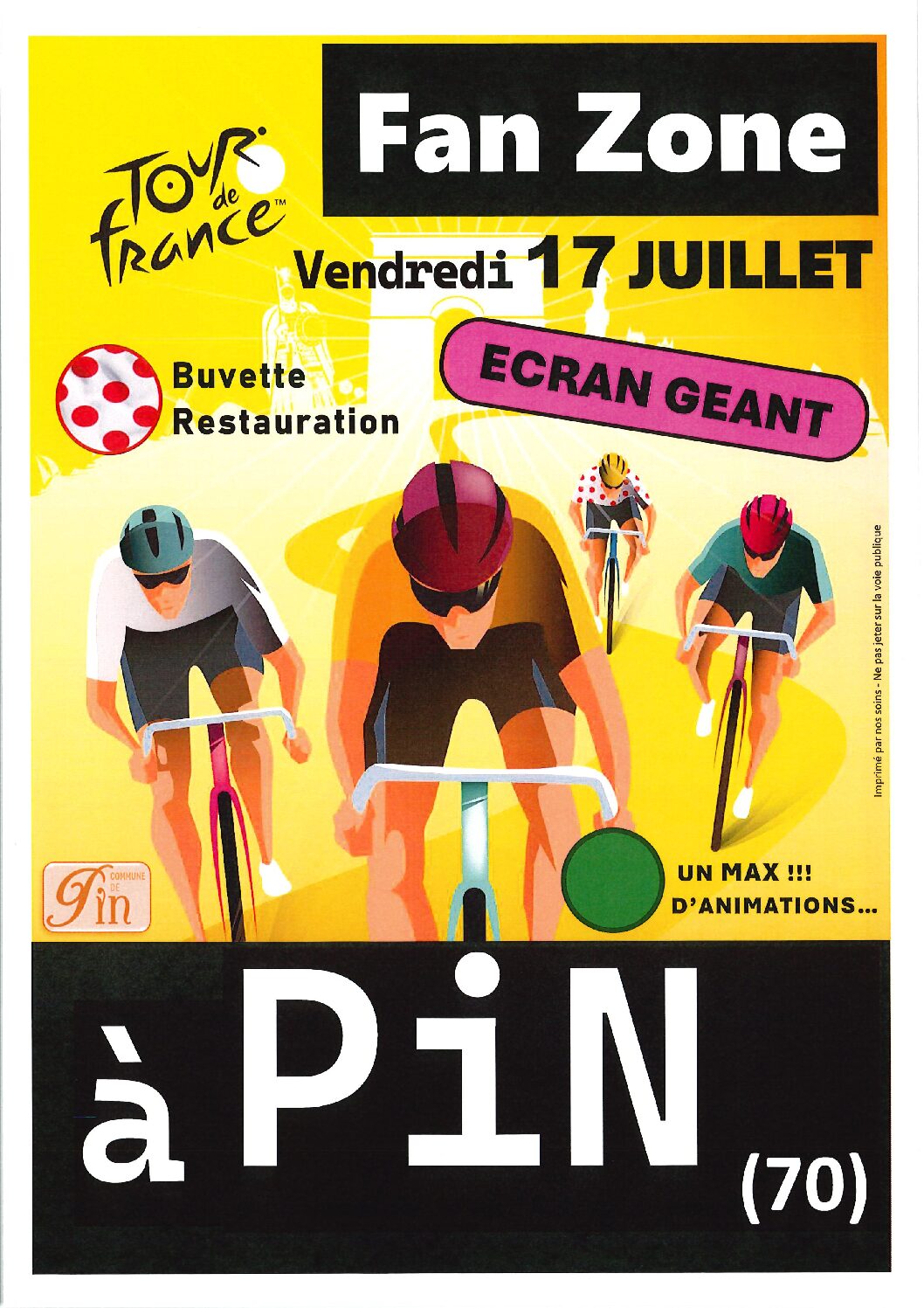 / TOUR DE FRANCE  A PIN LE 17 JUILLET 2026